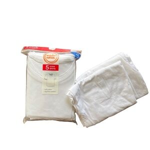 Wonder Nation Boys Cotton Crewneck Undershirts, 5-Pack +2bonus shirts